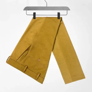 KNIT POLY COTTON O.BROWN COLOR SLIM FIT MENS FORMAL PANT IN BANGLADESH