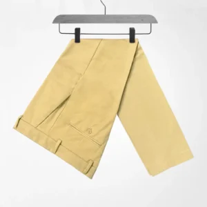 KNIT POLY COTTON BEIGE COLOR SLIM FIT MENS FORMAL PANT